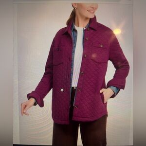 Market & Spruce Quilted Knit Shacket